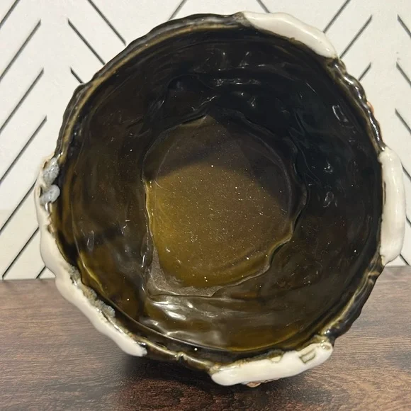 Vintage Tii Collections Winter Red Bird Cardinal Planter Pot Christmas Decor - Picture 7 of 11